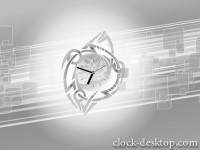  Time Particles Clock Animated Wallpaper