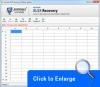  Data Recovery Software for .xlsx File