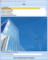   MS PowerPoint Business Slides Template Software