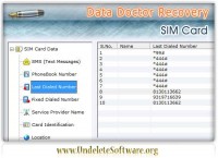   SIM Card Undelete Software