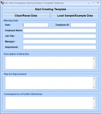  MS Word Employee Warning Notice Template Software