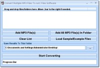   Convert Multiple MP3 Files To AAC Files Software