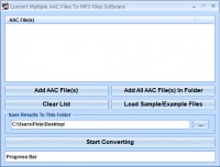   Convert Multiple AAC Files To MP3 Files Software