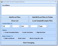   Excel Date Format Change Software