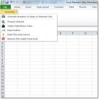   Excel Random Data (Numbers, Dates, Characters and Custom Lists) Generator Software