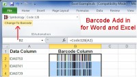   Barcode Addin for Word and Excel