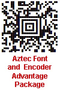   Aztec Font and Encoder Advantage Package