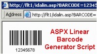   ASPX Linear Barcode Generator Script