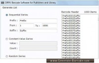   Generate Library Barcode
