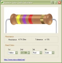   Resistance Color Code Calculator