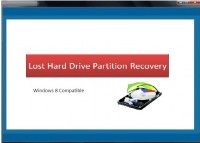   Lost Hard Drive Partition Recovery