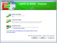   Flip PDF to Word Freeware