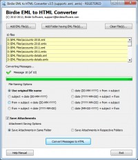   Birdie EML to HTML Converter
